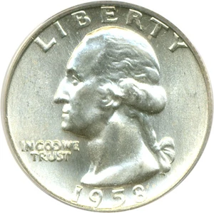 image for: 1958-D 25c PCGS MS66 EX: Omaha Bank Hoard