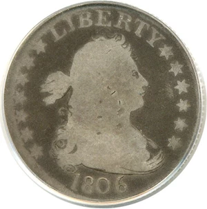 image for: 1806 25c PCGS Good-4
