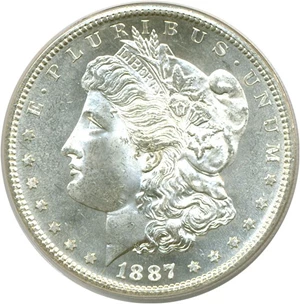 image for: 1887-S $1 PCGS MS65