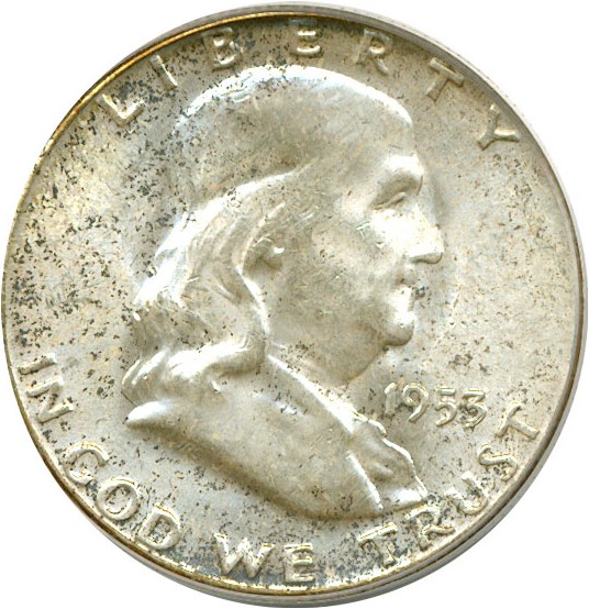 image for: 1953 50c  PCGS MS64 FBL