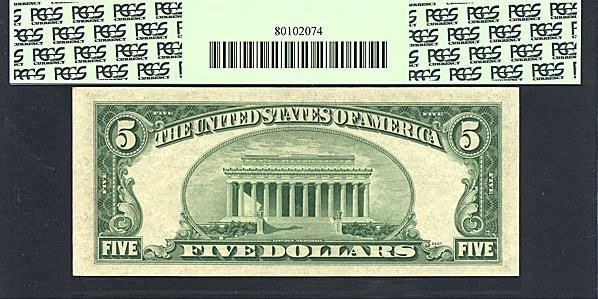 image for: Fr.1656 1953A $5  PCGS Choice CU64 PPQ [F49523507A]