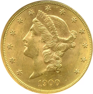 image for: 1900-S $20 NGC MS62