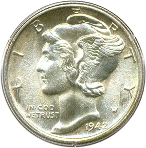 image for: 1942 10c PCGS MS64 FB