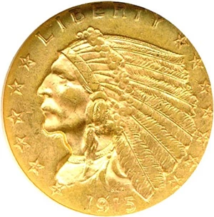 image for: 1915 $2 1/2 NGC MS61