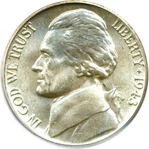 image for: 1943-P 5c PCGS MS65 FS