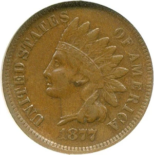 image for: 1877 1c NGC/CAC VF35 BN