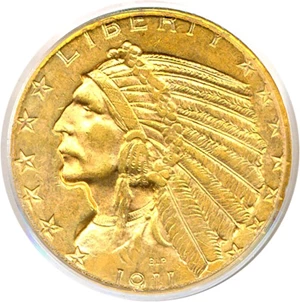 image for: 1911 $5 PCGS MS62