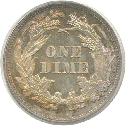 image for: 1863 10c  PCGS Proof 64
