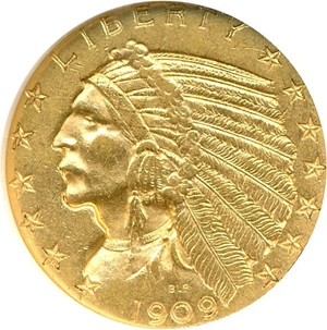 image for: 1909-D $5 NGC MS61