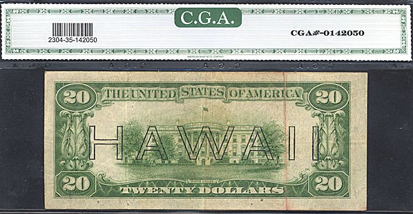 image for: Fr.2304 1934 $20 Hawaiian CGA VF35  [L78355122A]