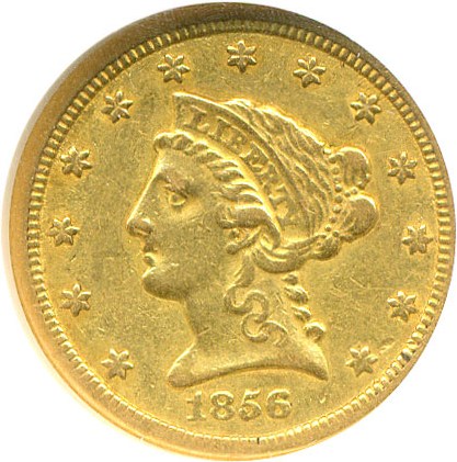 image for: 1856-O $2 1/2  NGC XF45