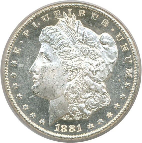 image for: 1881-CC $1  PCGS MS64 DMPL