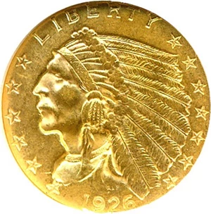image for: 1926 $2 1/2 NGC MS61