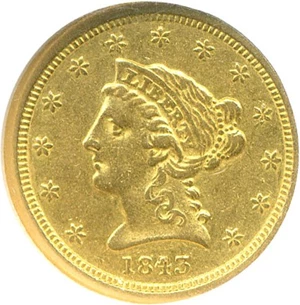 image for: 1843-O Small Date $2 1/2 NGC XF45