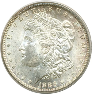 image for: 1886-S $1 PCGS MS64