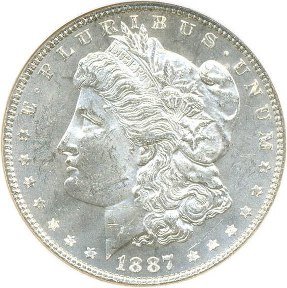 image for: 1887/6 $1  NGC MS63  PL (VAM-2, Top 100)