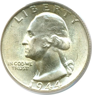 image for: 1944 25c PCGS MS66