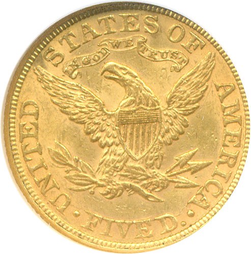 image for: 1891 $5  NGC MS61