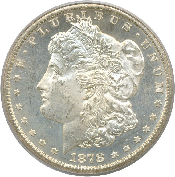 image for: 1878-CC $1  PCGS MS64 DMPL