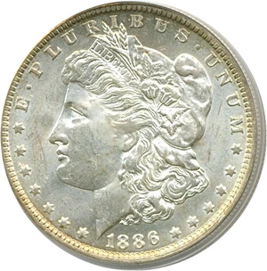 image for: 1886-O $1 PCGS MS62
