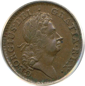 image for: 1723 1/2 P Hibernia PCGS AU55