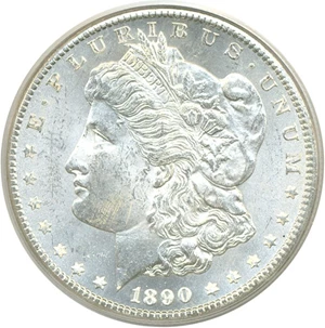 image for: 1890-CC $1 PCGS MS63