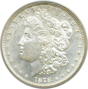 image for: 1878 7TF $1 Rev.'78 PCGS MS65