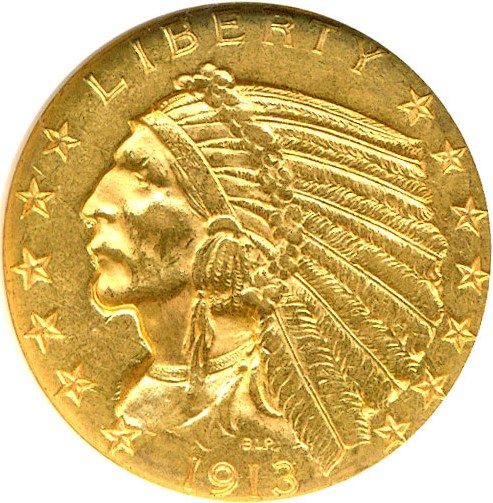 image for: 1913-S $5  NGC MS60