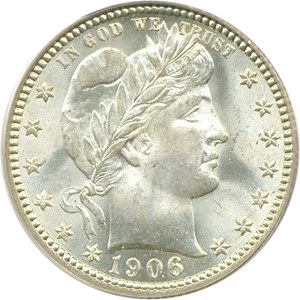 image for: 1906 25c PCGS MS65
