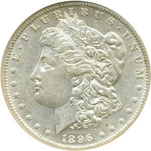image for: 1896-O $1 NGC AU55