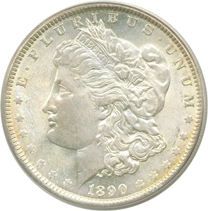 image for: 1890 $1 PCGS MS64
