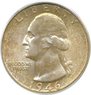 image for: 1946-S 25c PCGS MS66
