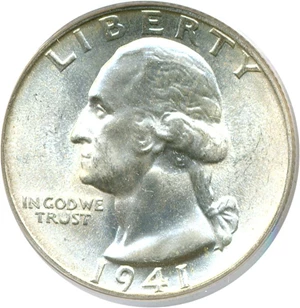 image for: 1941 25c PCGS MS66