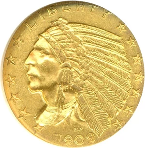 image for: 1909 $5 NGC MS61