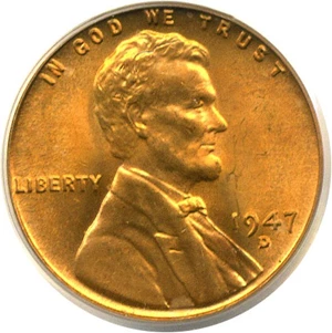 image for: 1947-D 1c PCGS MS66 RD