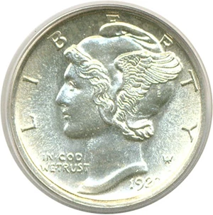 image for: 1920-S 10c PCGS MS64 FB