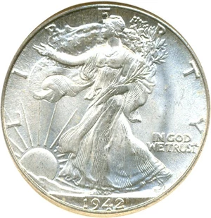 image for: 1942 50c NGC MS65