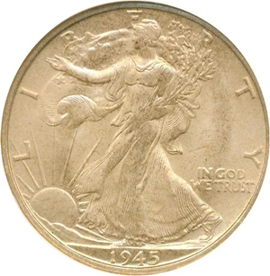 image for: 1945-S 50c NGC MS64
