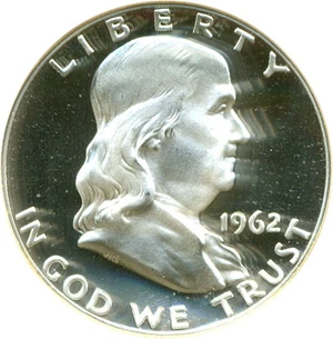 image for: 1962 50c NGC Proof 68 UCameo