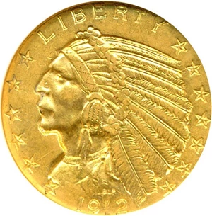 image for: 1912 $5 NGC MS61