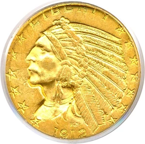 image for: 1912 $5 PCGS MS62