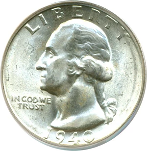 image for: 1940-S 25c PCGS MS66