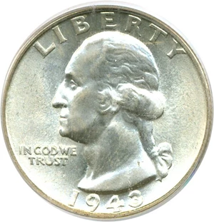 image for: 1943-S 25c PCGS MS66