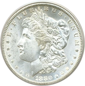 image for: 1880-CC $1 PCGS MS65