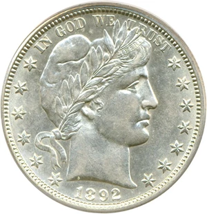 image for: 1892-O 50c PCGS AU55