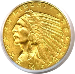 image for: 1915 $5 PCGS/CAC MS64