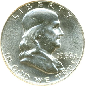 image for: 1956 50c NGC MS64 FBL