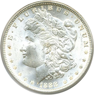 image for: 1888 $1 PCGS MS65