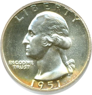 image for: 1951 25c PCGS Proof 67