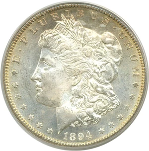 image for: 1894-S $1 PCGS MS64